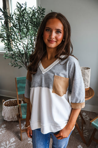 Perfectly Playful Colorblock • Grey Mix