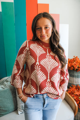 Country Chic Sweater • Rose - FINAL SALE