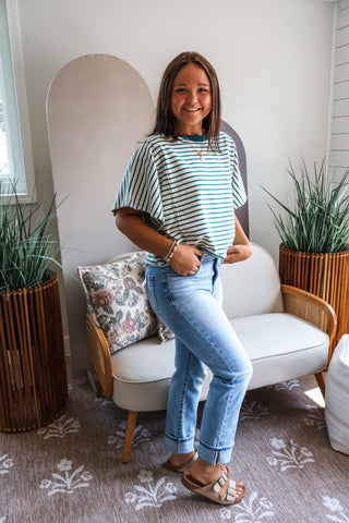 Fall Into Stripes • Teal