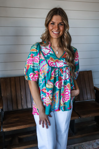 Bold In Bloom • Green Multi