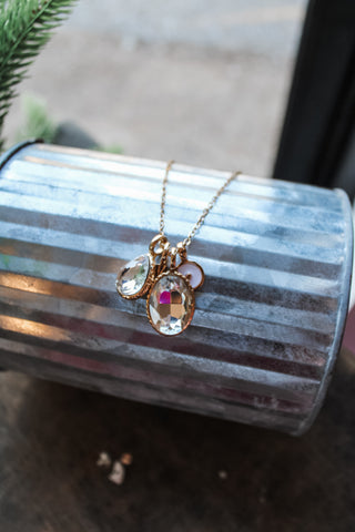 Sparkle & Shine Multi-Pendant Necklace • Gold