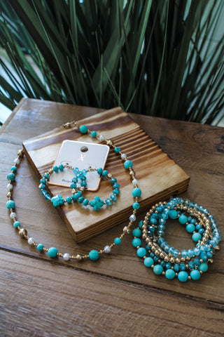 Dream Come True Hoop Earrings • Turquoise