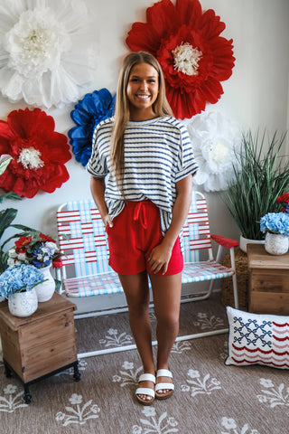 Daybreak Stripes • Denim Blue