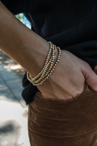 Simply Stylish Bead Bracelet • Gold