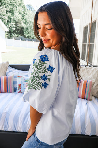 Morning Blooms • Light Blue