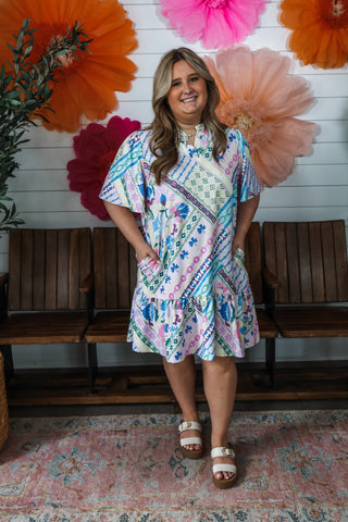 Brighter Days Pocket Dress • Multi - PLUS