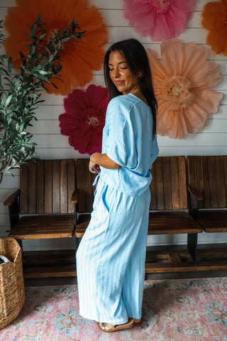 Lakeside Leisure Pant Set • Blue