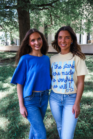 If The Stars Were Made To Worship Graphic Tee • Lemon