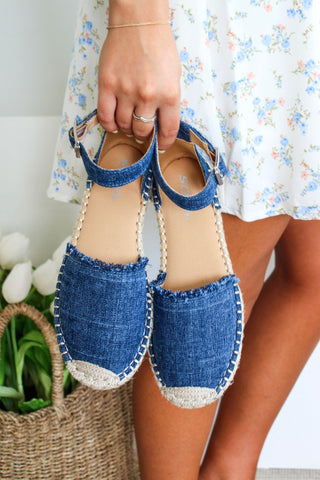 Venice Espadrille Sandal • Denim - FINAL SALE