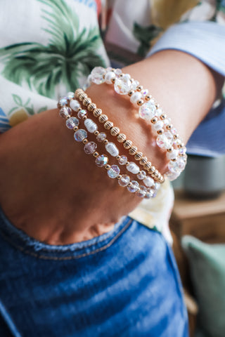 Springtime Sparkle Bracelet • Clear