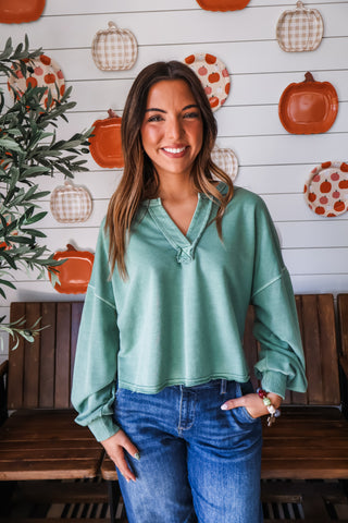 Peyton Mineral Pullover • Green