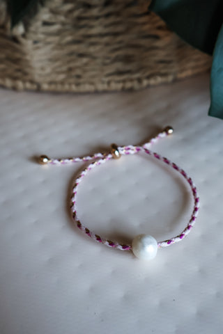 Coastal Cove Braided Bracelet • Pink