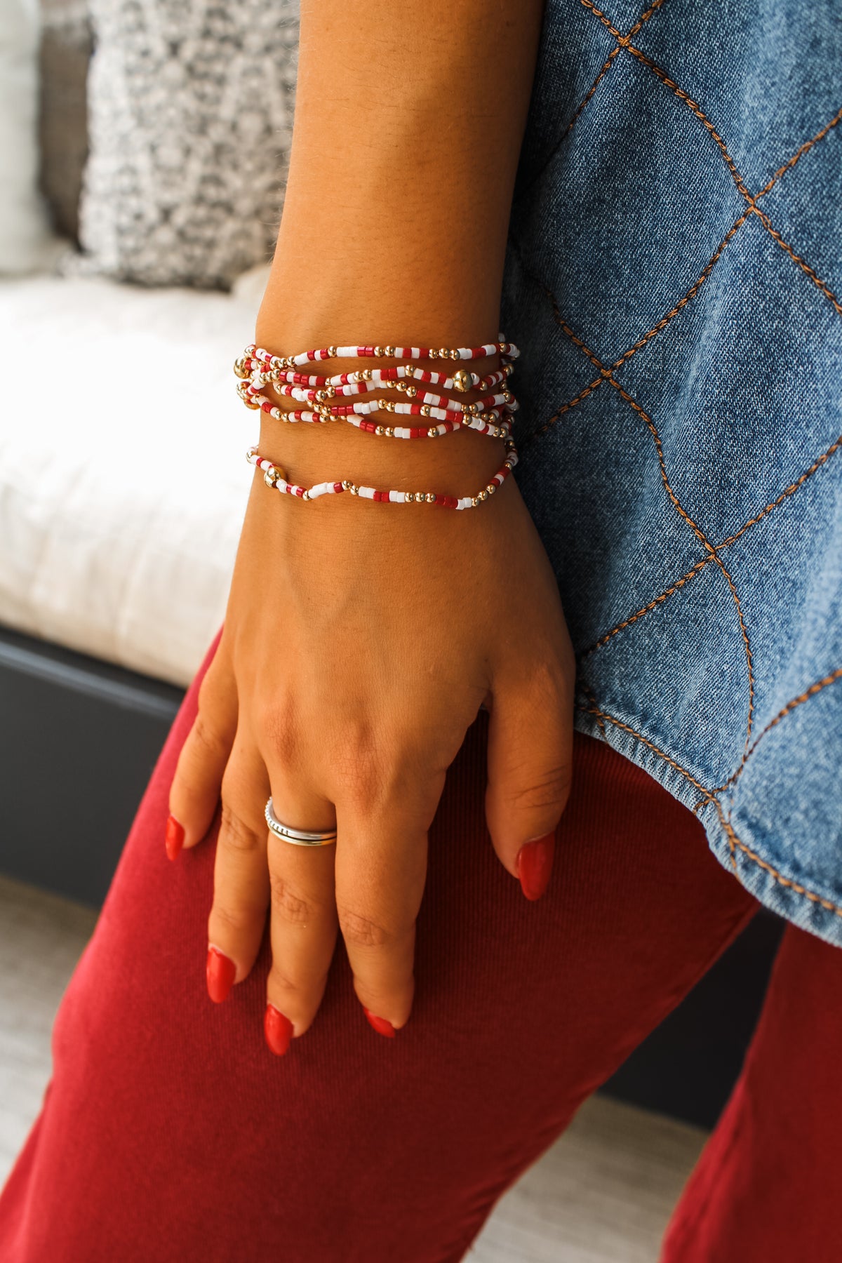 Here For The Candy Bracelet • Red