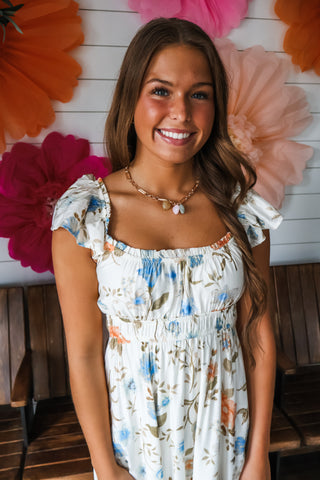 Flower Market Midi • Cream Multi
