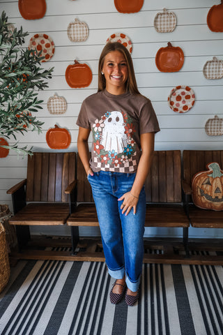 Most Beautiful Ghoul Graphic Tee • Mocha