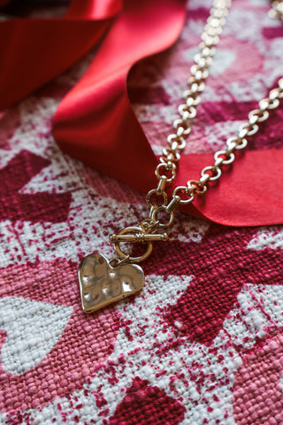 Heart Of Gold Toggle Necklace