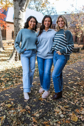 Everyday Ease Half Zip • Heather Grey