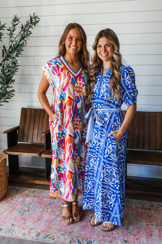 Postcard Perfect Shirtdress • Blue