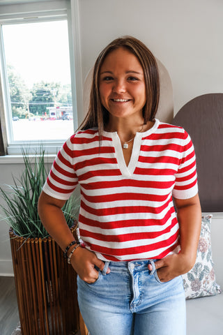 A Casual Classic • Red Stripe