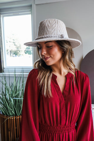 Fall Frenzy 16 • Wine Ruffle Hem Dress - FINAL SALE