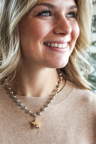 Shine Like A Star Necklace • Silver Mix