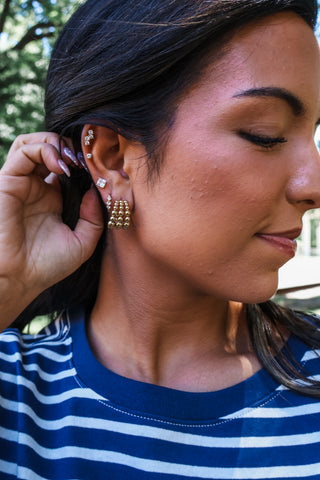 Past & Present Hoop Earrings • Gold