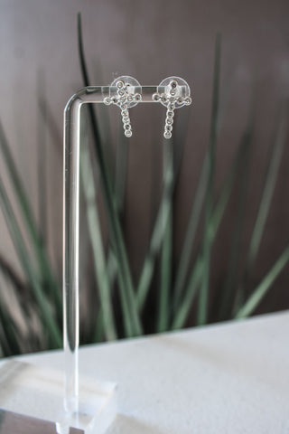 Blessed Beauty Cross Earrings • Silver