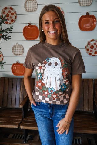 Most Beautiful Ghoul Graphic Tee • Mocha