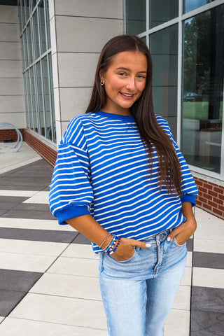 Post Up Pullover • Blue