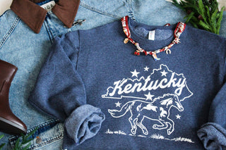 Kentucky Spirit Graphic Sweatshirt • Heather Navy