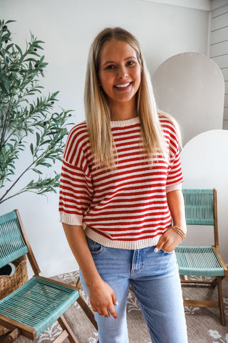 Chic & Classic Stripes • Red