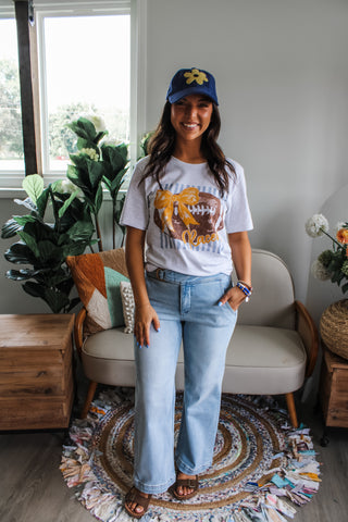 Team Spirit Racers Football Graphic Tee • Heather Grey - FINAL SALE