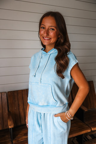 Soak Up The Sun Top • Sky Blue