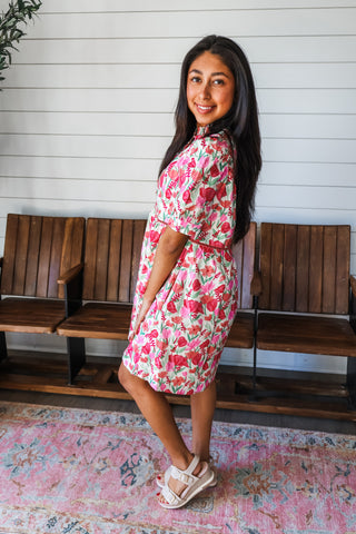 Tulip Fields Pocket Dress • Pink