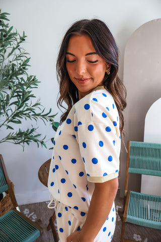 Spot Of Sunshine Short Set • Blue Dot