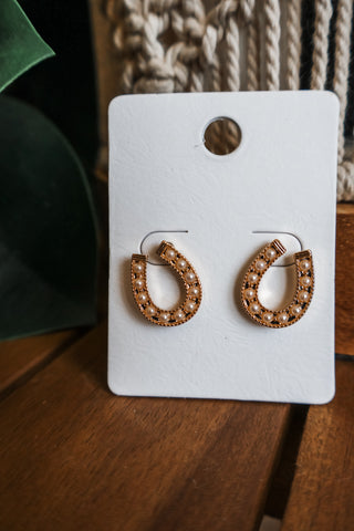Run For The Roses Earrings • Gold