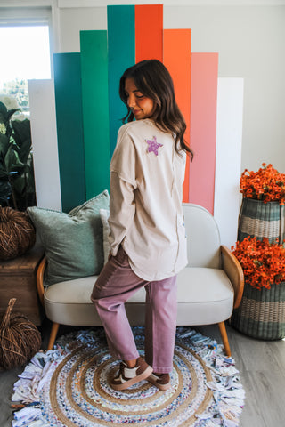 Starlight Pachwork Top • Mineral Latte - FINAL SALE