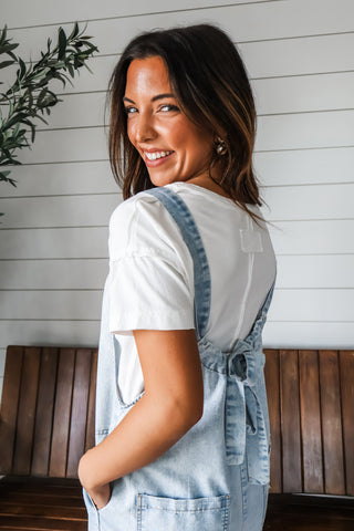 Got that Swing • denim chambray jumpsuit