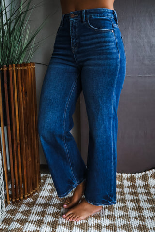 Raleigh Wide Leg | Tummy Control • Dark Wash