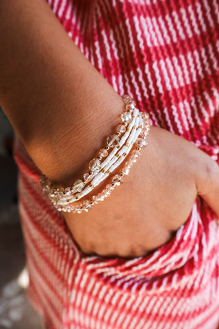 Crystal Clear Waters Bracelet • White Mix