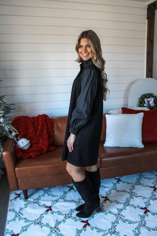 Treasured Traditions Pocket Dress • Black