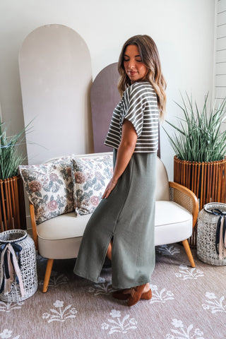 Take A Stroll Twofer Midi • Olive