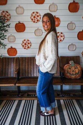 Honeycrisp Hayrides Sweater • Oatmeal