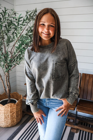Double The Fun Pocket Pullover • Storm