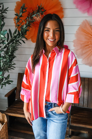 Sightseer Stripes • Pink/Red