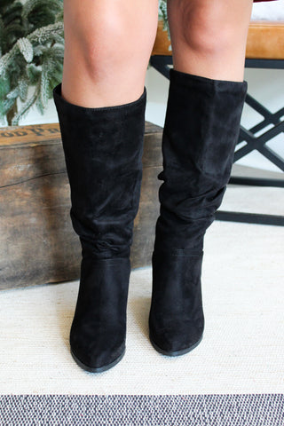 Sutton Tall Slouch Boot • Black