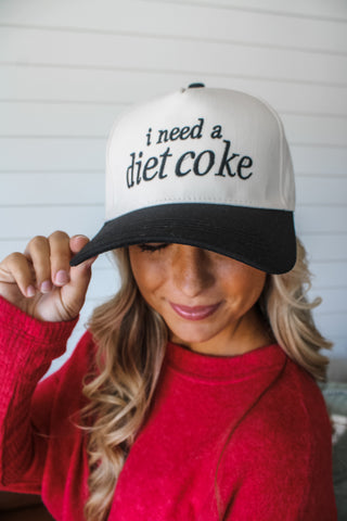 I Need A Diet Coke Trucker Hat • Black