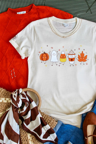 Pumpkin Spice Season Graphic Tee • Cream
