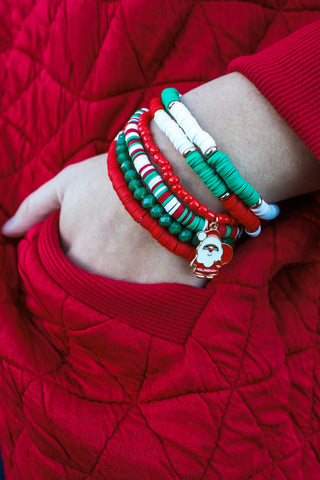Here Comes Santa Claus Bracelet • Multi