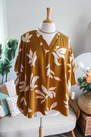 Beauty Within • Mustard Floral - PLUS - FINAL SALE